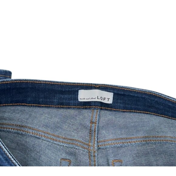 Ann Taylor LOFT Womens Curvy Bootcut Jeans Size 4/27 Blue Medium Wash Denim - Picture 3 of 12